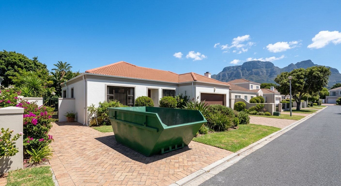 Skip Hire - clean skip bin delivered to Cape Town home - waste removal service | Skip Hire Cape Town