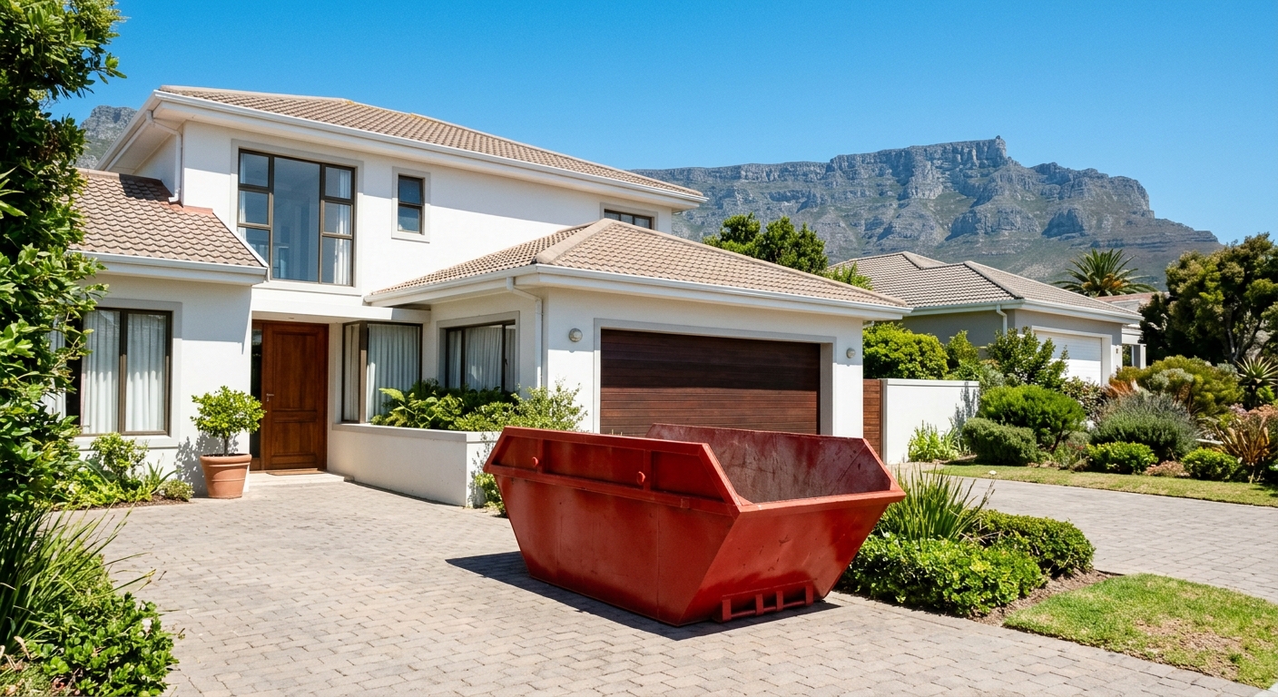 Mini Skip Hire - clean skip bin delivered to Cape Town home - waste removal service | Skip Hire Cape Town