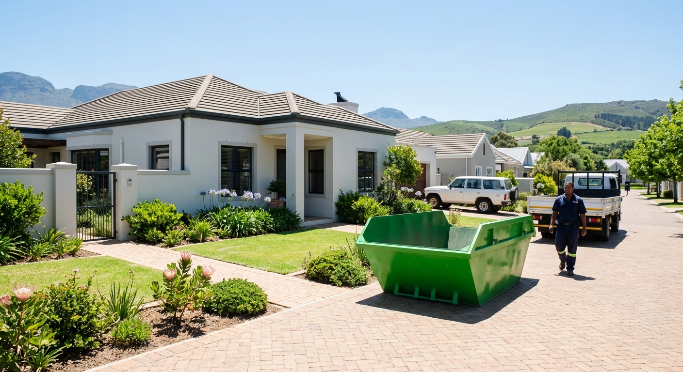 Skip Hire Stellenbosch - clean skip bin delivered to Stellenbosch home - waste removal service | Skip Hire Cape Town